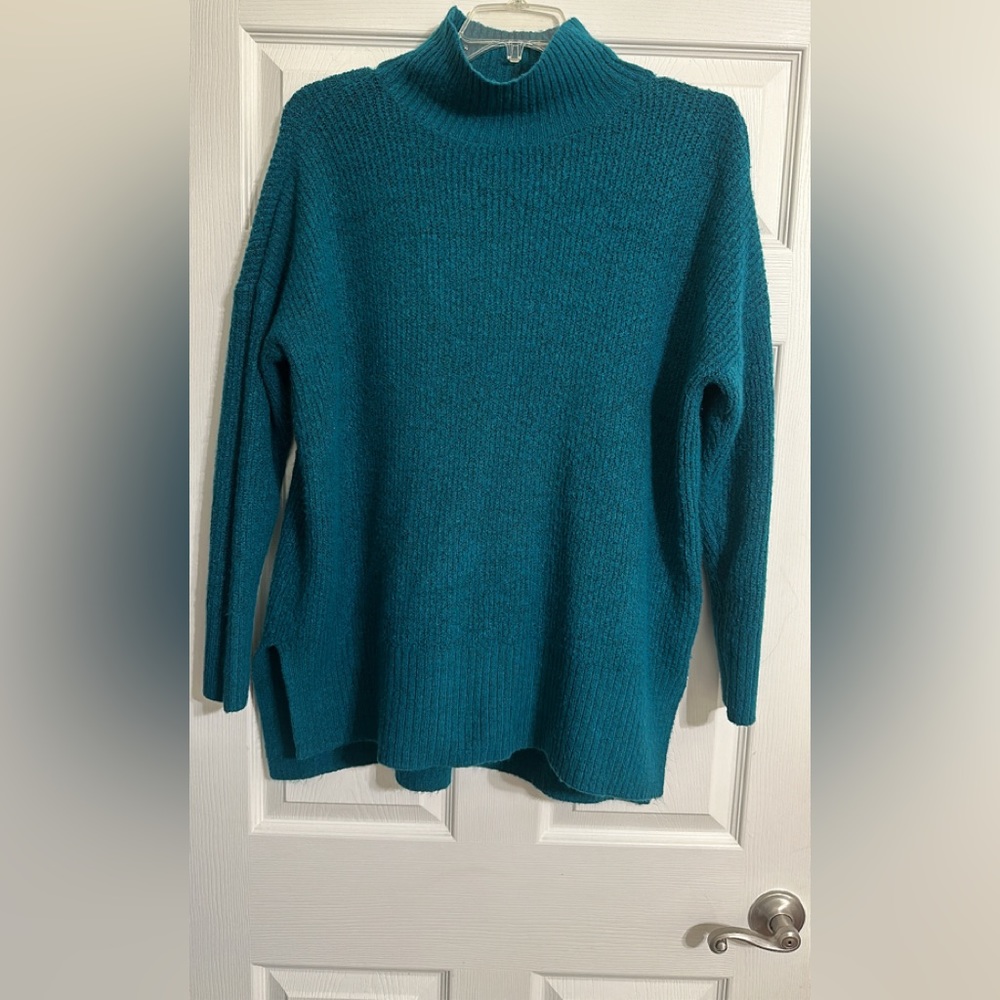 Oversized turtleneck sweater